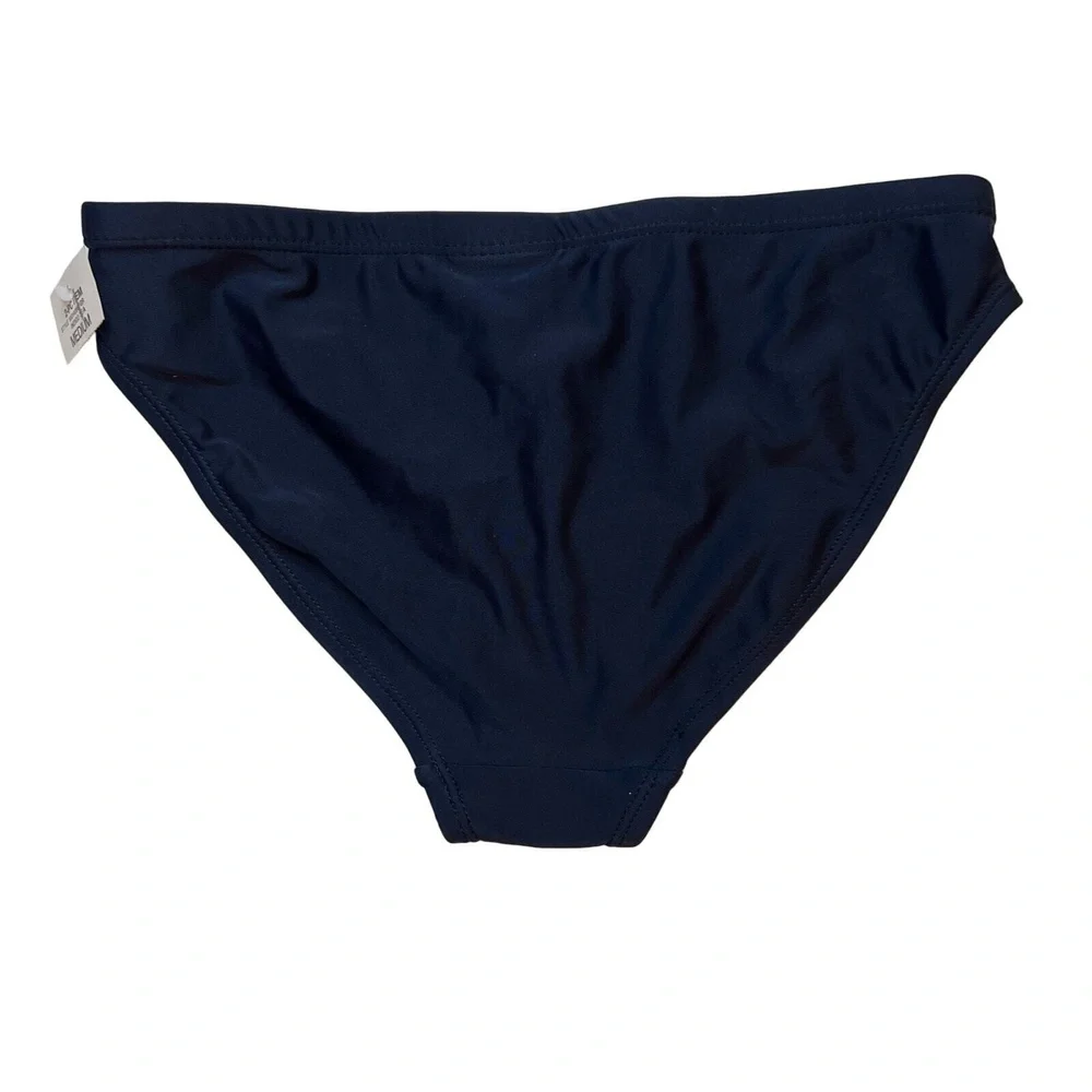 IDeology Navy Blue Solid Bikini Bottom Girls Size‎ Medium New
